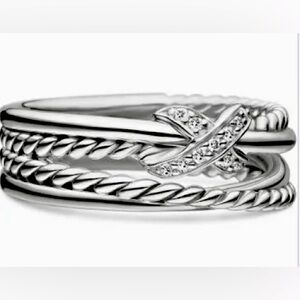 David Yurman X Crossover Band Ring, Size 7